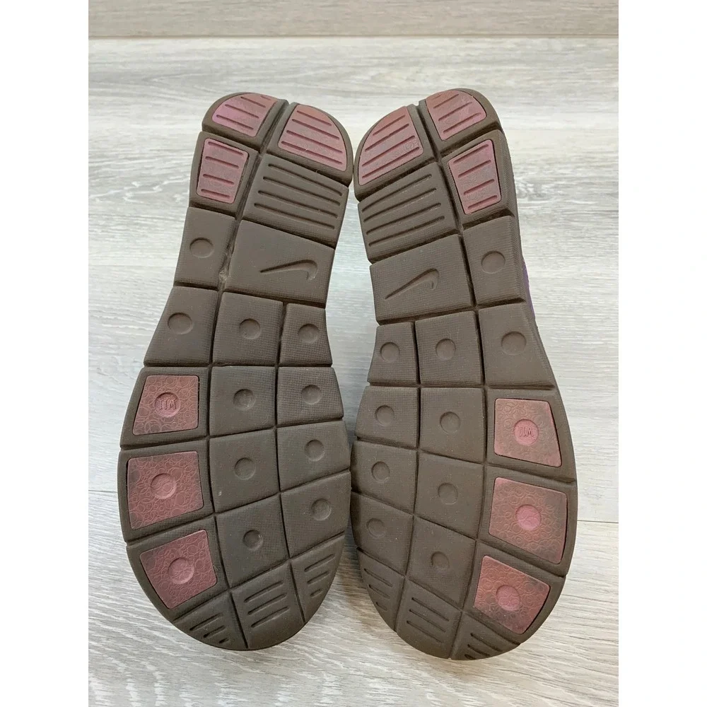 Nike Women's Sandals Comfort Thong Brown Purple Athletic Flip Flop 11 Shoes